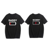 T-shirt Battery Daddy + Mommy