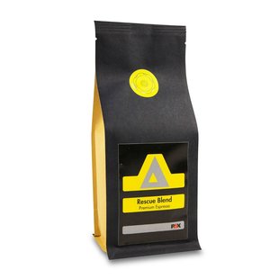 Rescue Blend Espresso koffiebonen, zak 250 gram