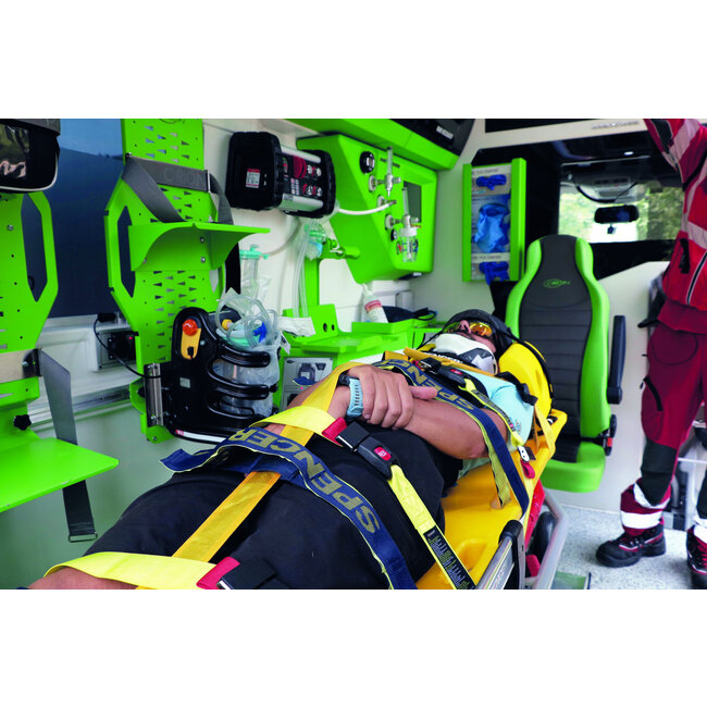 Spencer Rock Straps, harnassysteem voor spineboard