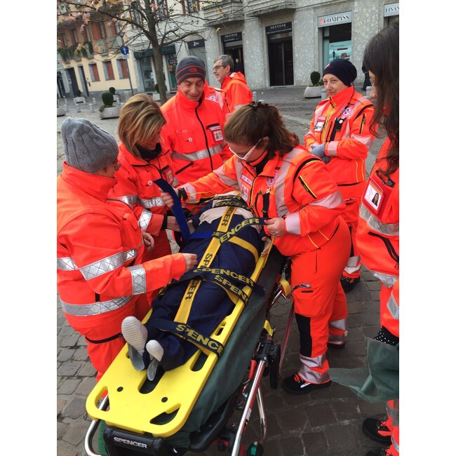 Spencer Rock Straps, harnassyteem voor spineboard