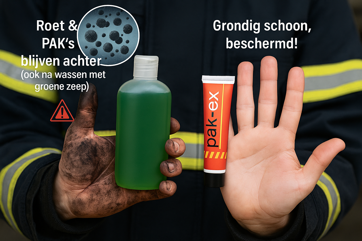 Waarom gewone zeep niet werkt tegen roet of PAK’s