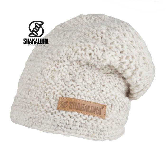 Shakaloha Beanie Boa Beige with fleece lining