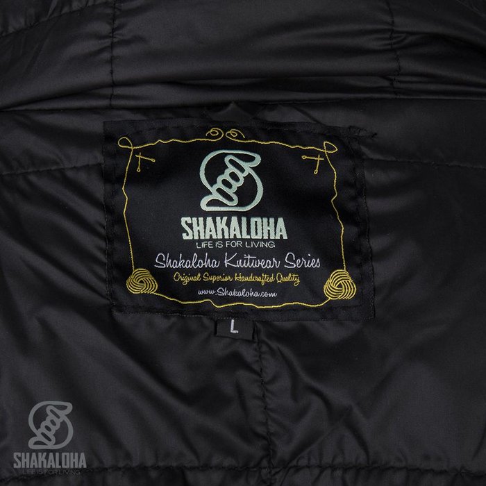 Shakaloha Shakaloha Veste en Laine Tricoté Breaker Taupe marron clair avec Coupe-vent en nylon et Capuche détachable - Hommes - Uni - Fabriqué à la main au Népal en laine de mouton