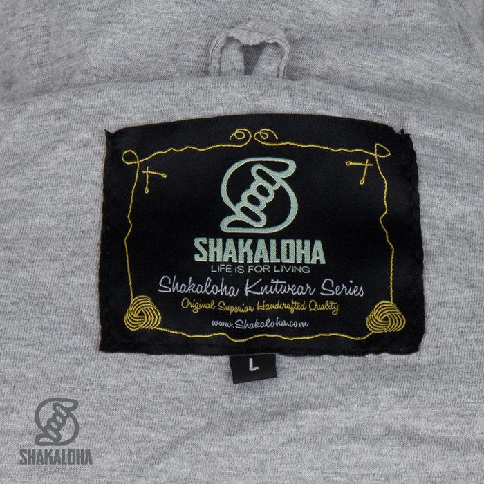 Shakaloha Shakaloha Veste en Laine Tricoté Flyer Collar Crème beige avec Doublure en coton et Col haut - Hommes - Uni - Fabriqué à la main au Népal en laine de mouton