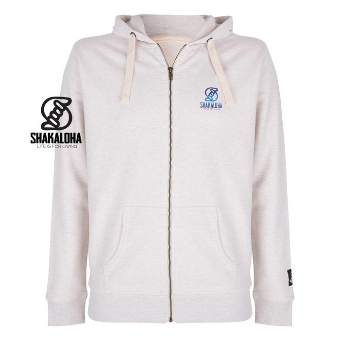 Shakaloha Herren Ziphood Bio-Baumwolle Blaudruck