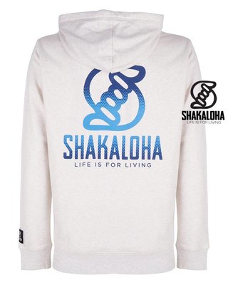 Shakaloha Sudadera con capucha M Ziphood Grad654 Gris jaspeado