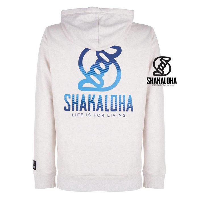 Shakaloha Herren Ziphood Bio-Baumwolle Blaudruck