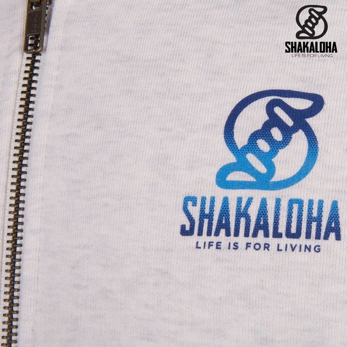 Shakaloha Men's Ziphood Organic Cotton Blue Print