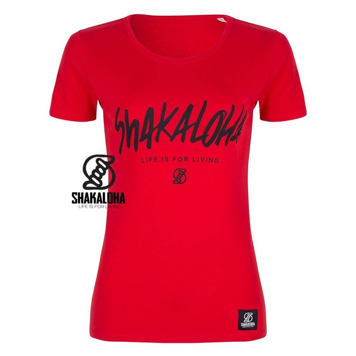 Shakaloha Camisa de mujer de algodón orgánico con estampado Shakaloha