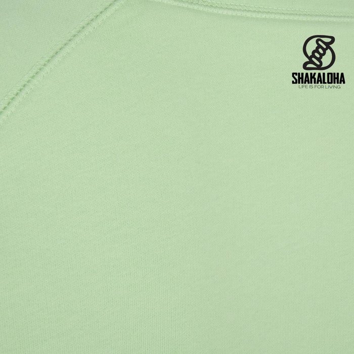 Shakaloha Women's Sweater Escaper Lime - Organic Cotton with Shakaloha print