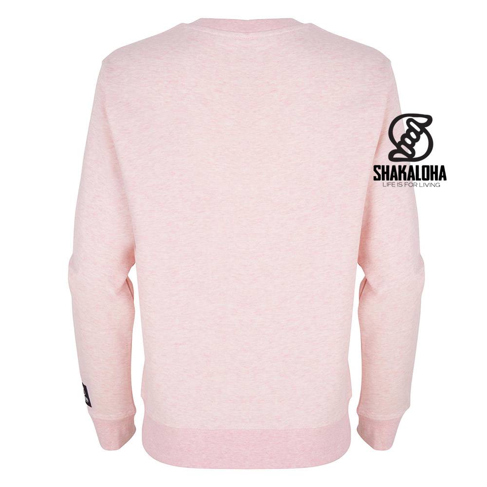 Shakaloha Women's Sweater Hider Pink - Organic Cotton with Shakaloha print