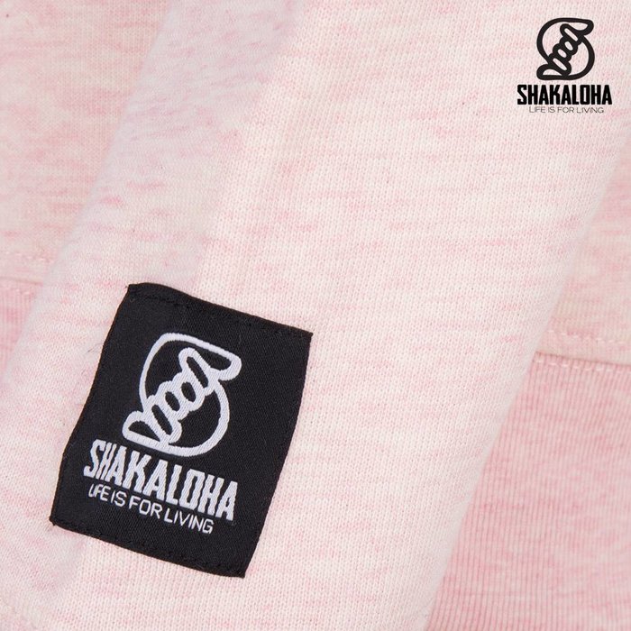 Shakaloha Pull Femme Hider Rose - Coton Bio avec imprimé Shakaloha