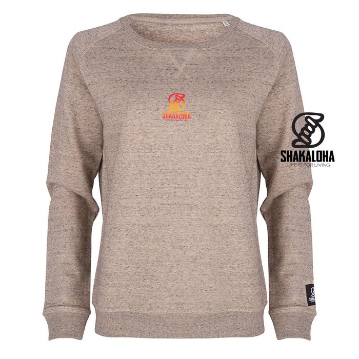 Shakaloha Women's Sweater Tripper Clay - Organic Cotton with Shakaloha print