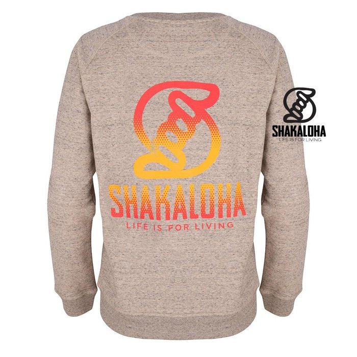 Shakaloha Women's Sweater Tripper Clay - Organic Cotton with Shakaloha print