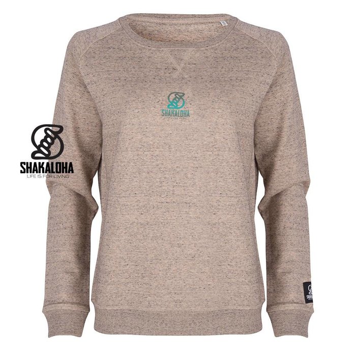 Shakaloha Women's Sweater Tripper Clay - Organic Cotton with Shakaloha print
