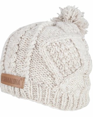 Shakaloha Gorro peludo beige talla única