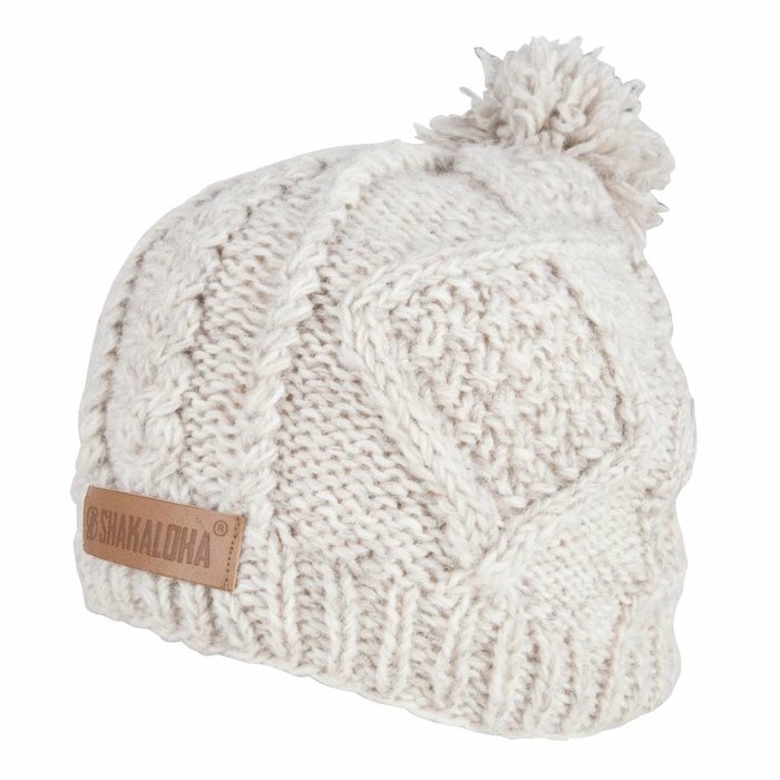 Shakaloha Flauschige Beanie Beige Einheitsgröße