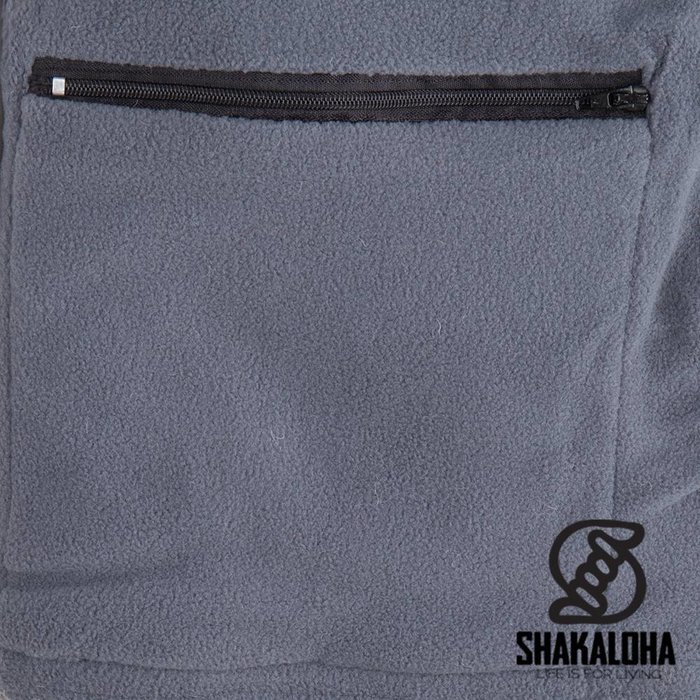 Shakaloha Shakaloha Gebreid Wollen Vest Patch NH Natuurkleuren met Fleece Voering en Capuchon met Binnenkraag - Dames - Handgemaakt in Nepal van Schapenwol
