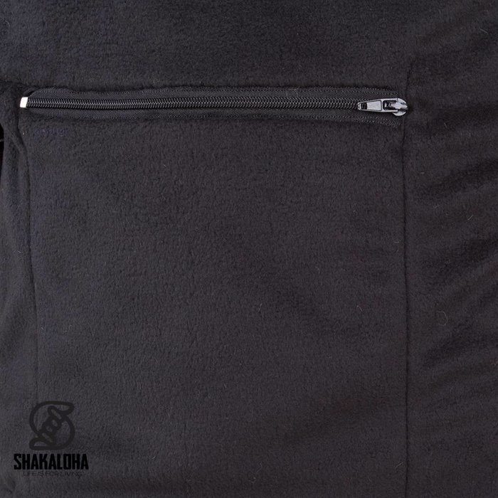 Shakaloha Shakaloha Knitted Wool Vest Zito ZH Dark Multicolor with Fleece Lining and Detachable Hood - Men/Uni - Handmade in Nepal from Sheep Wool