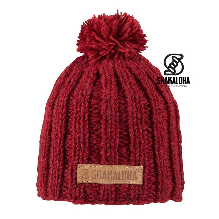 Shakaloha Bopper Beanie Rot Einheitsgröße