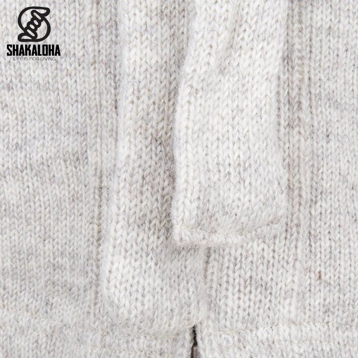 Shakaloha Shakaloha Gebreid Wollen Vest Linder  met Katoenen Voering en Capuchon - Dames - Handgemaakt in Nepal van Schapenwol