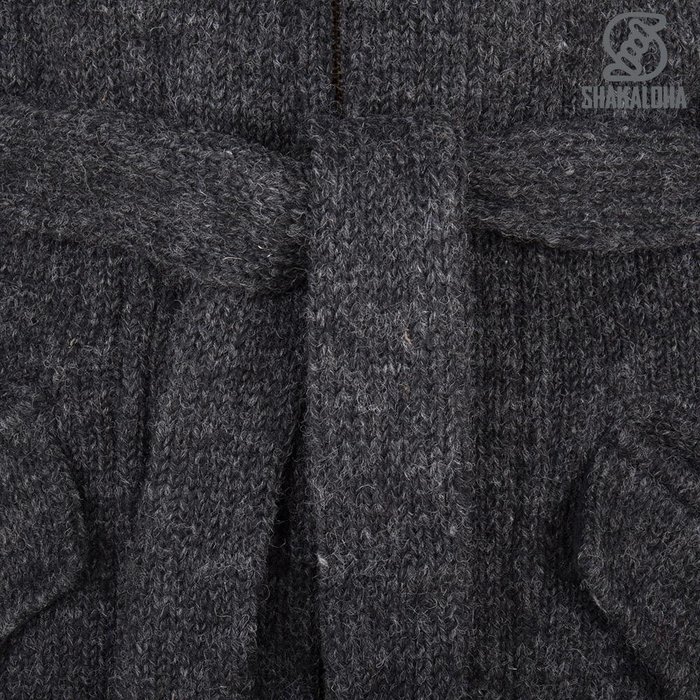 Shakaloha Shakaloha Gestrickte Wollweste Linder mit Baumwollfutter und Kapuze – Damen – Handgefertigt in Nepal aus Schafwolle