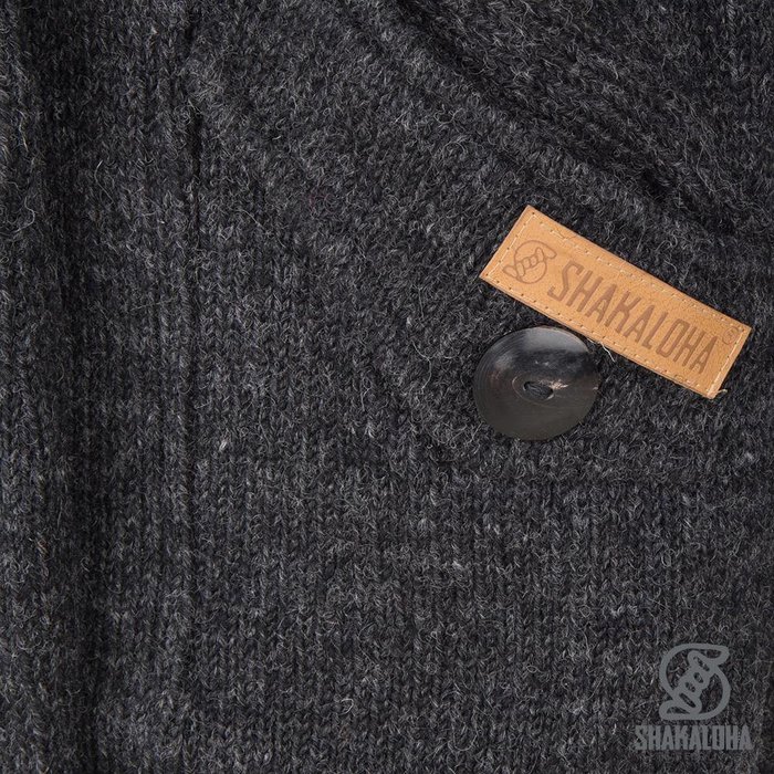 Shakaloha Shakaloha Knitted Woolen Jacket Linder with Cotton Lining and Hood - Woman - Handmade in Nepal from sheep's wool