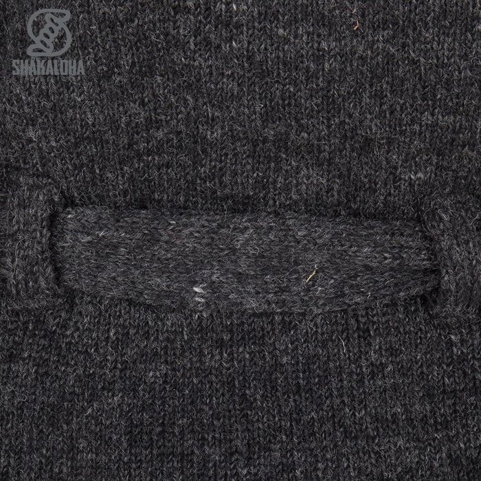 Shakaloha Shakaloha Knitted Woolen Jacket Linder with Cotton Lining and Hood - Woman - Handmade in Nepal from sheep's wool