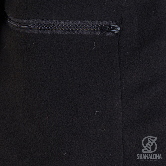 Shakaloha Shakaloha Gebreid Wollen Vest Buster ZH Antraciet Donker Bruin met Fleece Voering en Afneembare Capuchon - Man/Uni - Handgemaakt in Nepal van Schapenwol