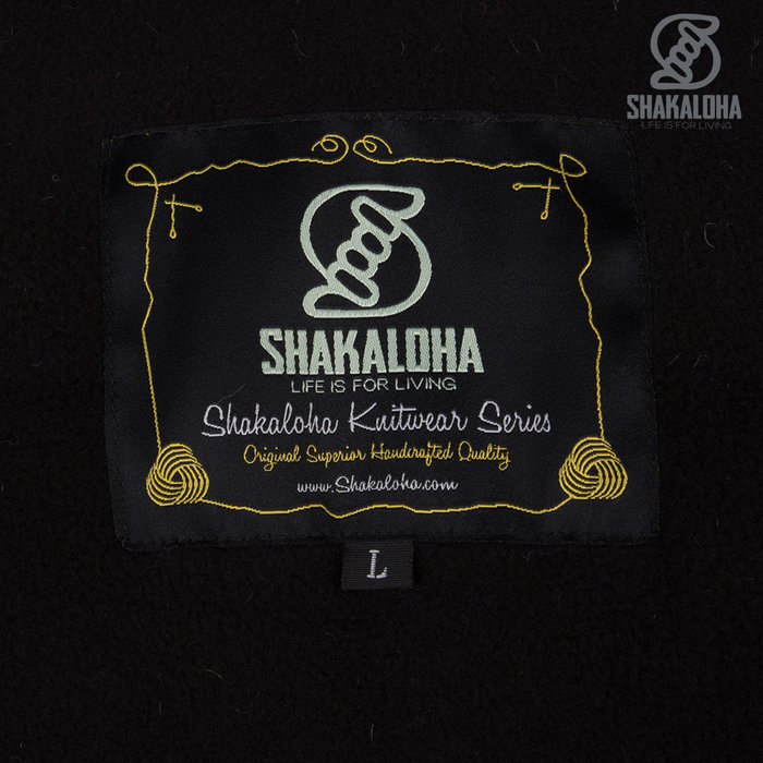 Shakaloha Chaleco de punto de lana Shakaloha Maverick ZH antracita con forro polar y capucha desmontable - Hombre/Unisex - Hecho a mano en Nepal con lana de oveja