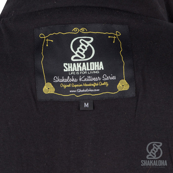 Shakaloha Shakaloha Gestrickte Wollweste Baseball ZH mit Baumwollfutter und abnehmbarer Kapuze – Damen – Handgefertigt in Nepal aus Schafwolle