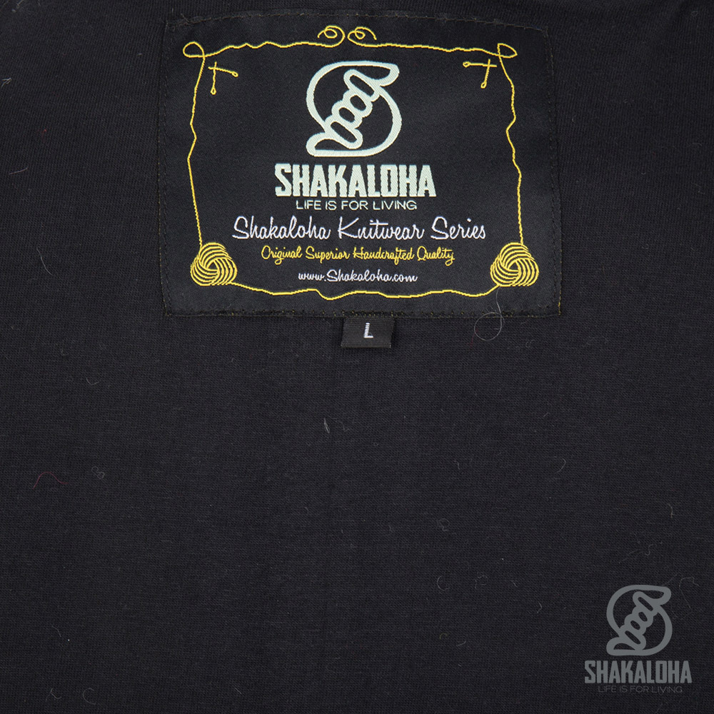 Shakaloha Shakaloha Gestrickte Wollweste Baseball ZH mit Baumwollfutter und abnehmbarer Kapuze – Damen – Handgefertigt in Nepal aus Schafwolle