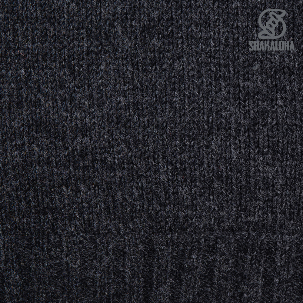 Shakaloha Shakaloha Strick-Wollweste Chamonix Anthrazit mit Teddyfleece-Futter und Kapuze – Herren/Uni – Handgefertigt in Nepal aus Schafwolle