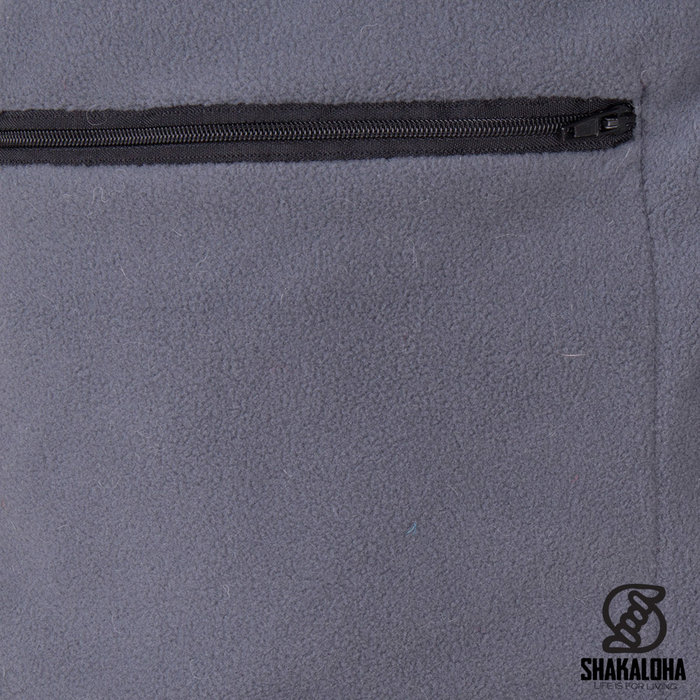 Shakaloha Shakaloha Gebreid Wollen Vest Buster ZH  met Fleece Voering en Afneembare Capuchon - Man/Uni - Handgemaakt in Nepal van Schapenwol