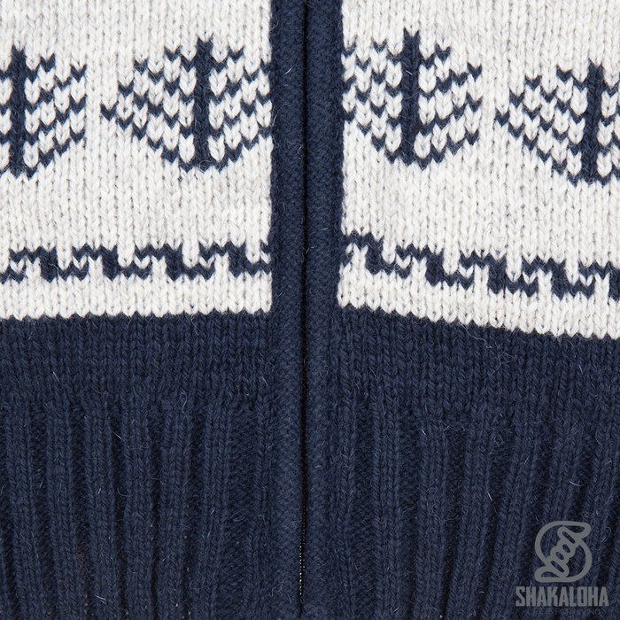 Shakaloha Shakaloha Gestrickte Wollweste Pine mit Baumwollfutter - Herren/Uni - Handgefertigt in Nepal aus Schafwolle