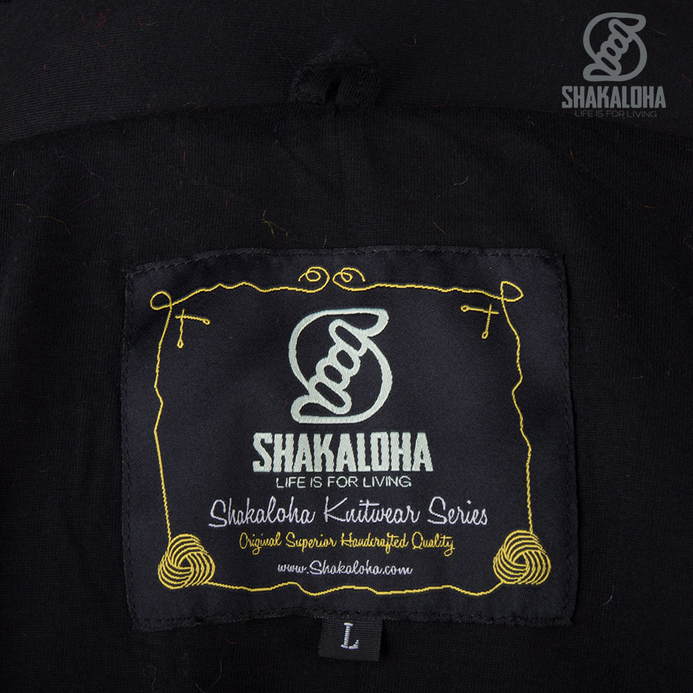 Shakaloha Shakaloha Veste en Laine Tricoté Noosa ZH Couleurs arc-en-ciel avec Doublure en coton et Capuche détachable - Femmes - Fabriqué à la main au Népal en laine de mouton