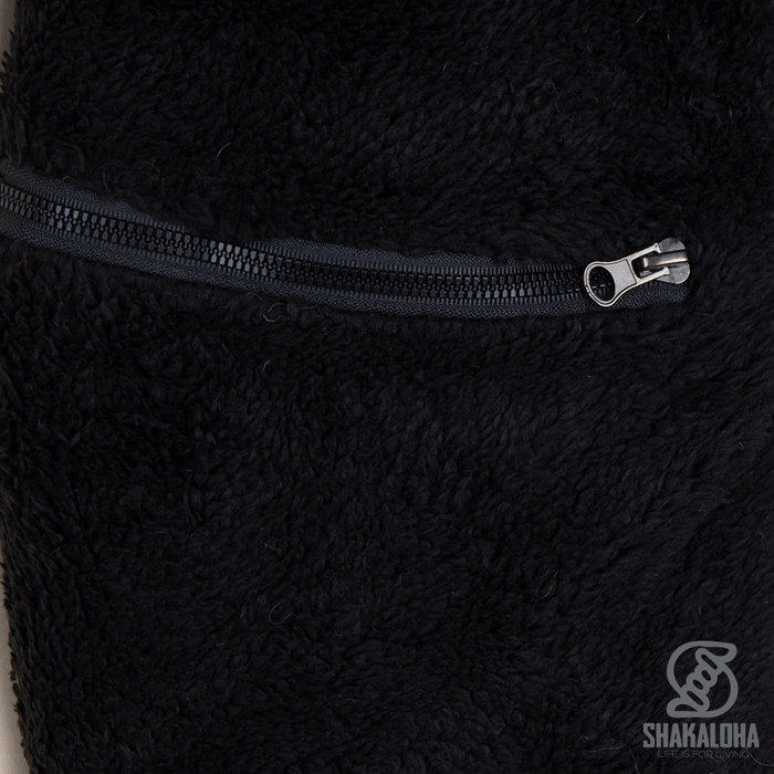 Shakaloha Shakaloha Strick-Wollweste Chamonix mit Teddyfleece-Futter und Kapuze – Herren/Uni – Handgefertigt in Nepal aus Schafwolle