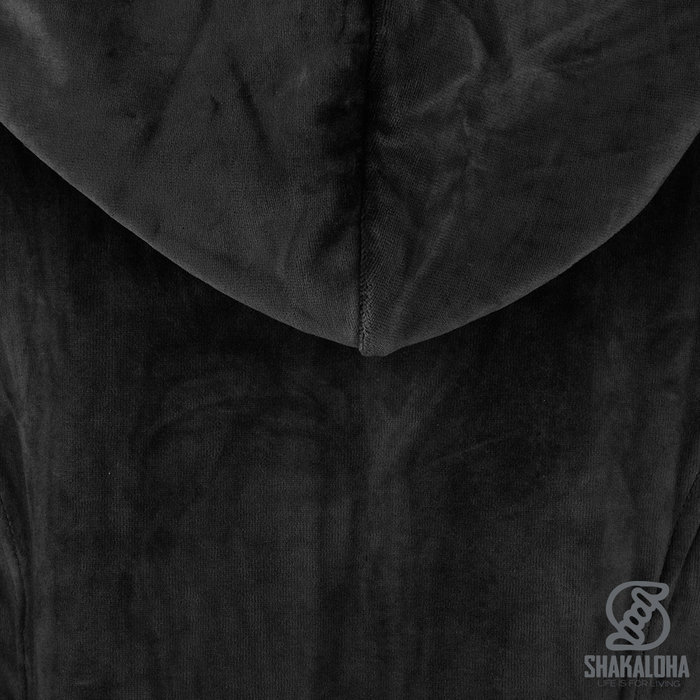 Shakaloha Chaqueta de terciopelo negro W Vamp