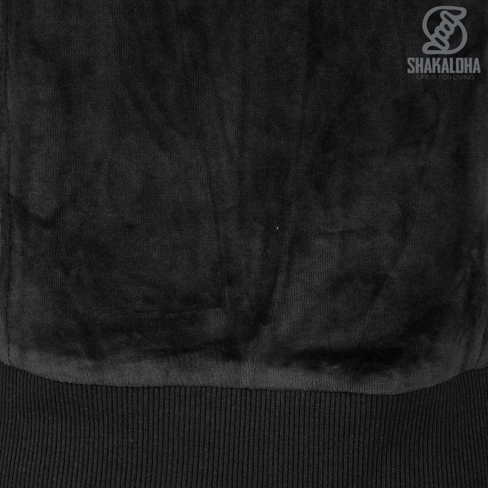 Shakaloha Chaqueta de terciopelo negro W Vamp