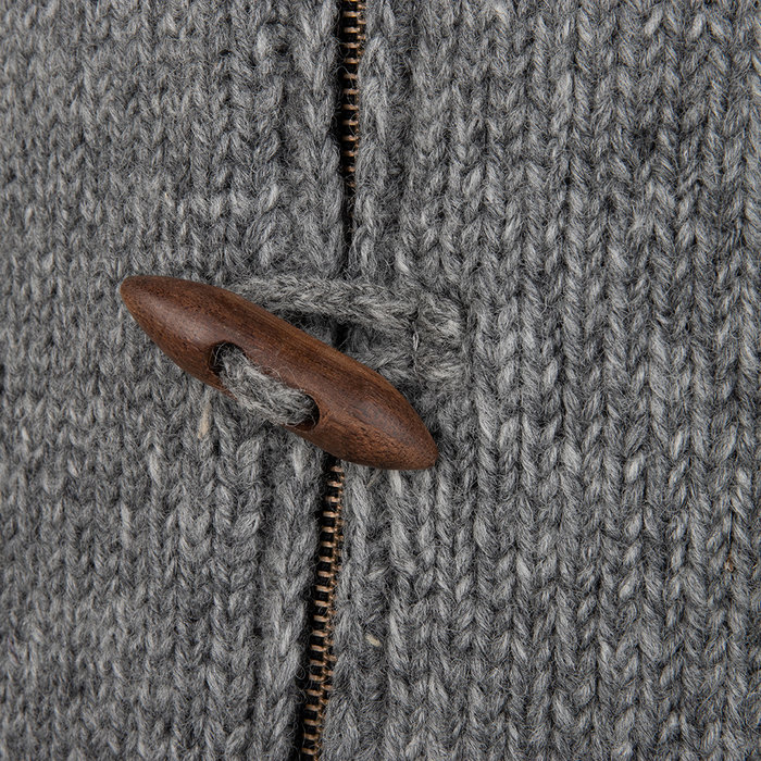 Shakaloha Shakaloha Gestrickte Wollweste Woodcord DLX mit Fleecefutter und abnehmbarer Kapuze – Damen – Handgefertigt in Nepal aus Schafwolle