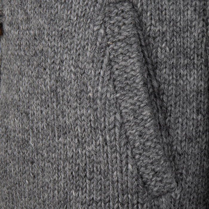 Shakaloha Shakaloha Gestrickte Wollweste Woodcord DLX mit Fleecefutter und abnehmbarer Kapuze – Damen – Handgefertigt in Nepal aus Schafwolle