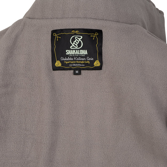 Shakaloha Shakaloha Knitted Wool Cardigan Woodcord DLX with Fleece Lining and Detachable Hood - Women - Handmade in Nepal from Sheep Wool