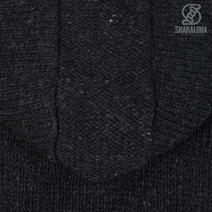 Shakaloha Shakaloha Knitted Woolen Jacket Whistler DLX with Fleece Lining and Detachable Hood - Woman - Handmade in Nepal from sheep's wool
