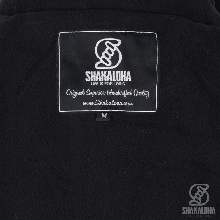 Shakaloha Shakaloha Strick-Wollweste Whistler DLX mit Fleecefutter und abnehmbarer Kapuze – Damen – Handgefertigt in Nepal aus Schafwolle