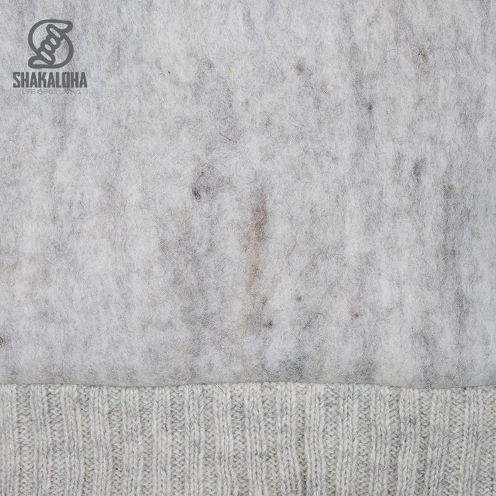 Shakaloha Shakaloha Strick-Wollweste Baseball ZH mit Baumwollfutter und abnehmbarer Kapuze – Herren/Uni – Handgefertigt in Nepal aus Schafwolle