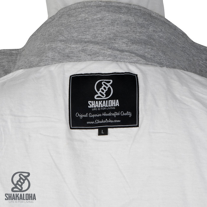 Shakaloha Chaleco de béisbol de lana de punto Shakaloha ZH con forro de algodón y capucha desmontable - Hombre/Unisex - Hecho a mano en Nepal con lana de oveja