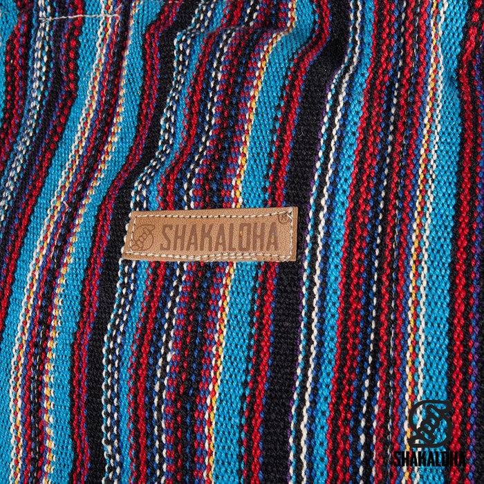 Shakaloha Gestreepte Grote Strandtas Heach Bag Blauw