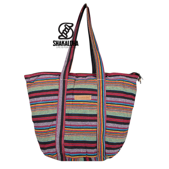 Shakaloha Bolso de playa colorido estilo bohemio