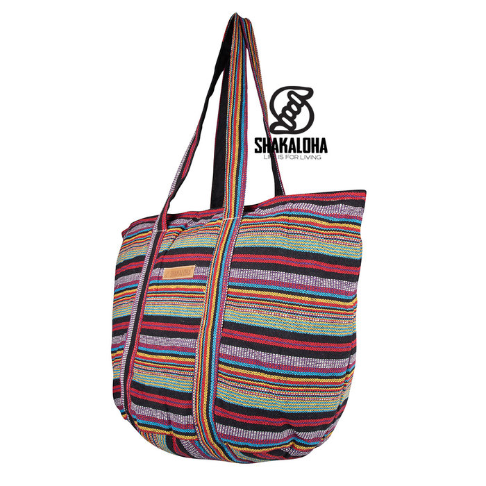 Shakaloha Bolso de playa colorido estilo bohemio