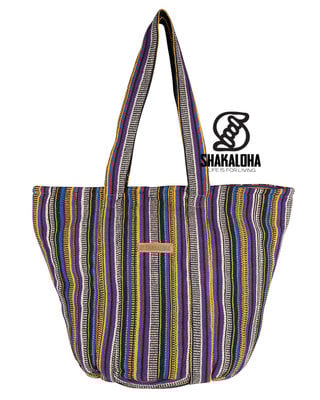 Shakaloha Beach Bag Heach Bag Purple Yellow